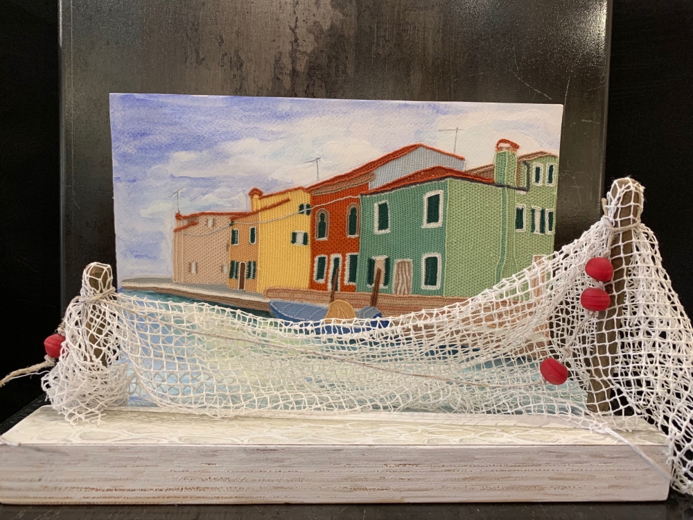 Veduta di  Burano 3D